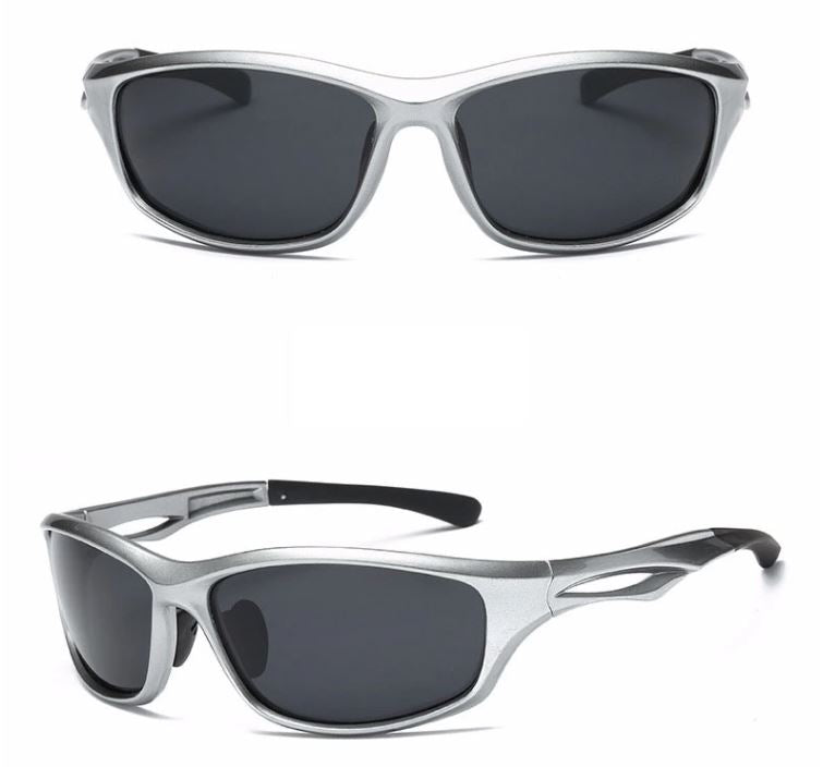 Luxury Mens Silver Grey Titanium Sunglasses For Outdoor Sports And Driving  Z0259U With Box From Hunian, $41.39