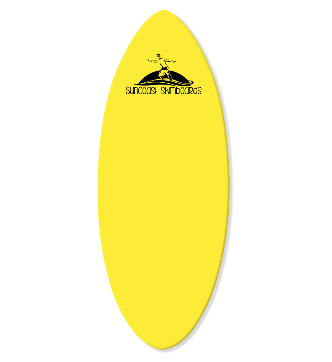 Epoxy Fiberglass Skim Board, Medium, Yellow